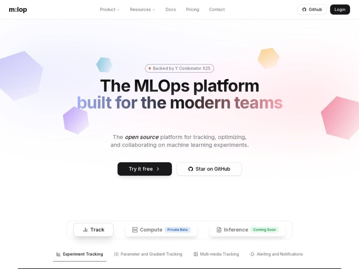 Screenshot of mlop.ai